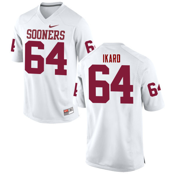 Men Oklahoma Sooners #64 Gabe Ikard College Football Jerseys Game-White - Click Image to Close